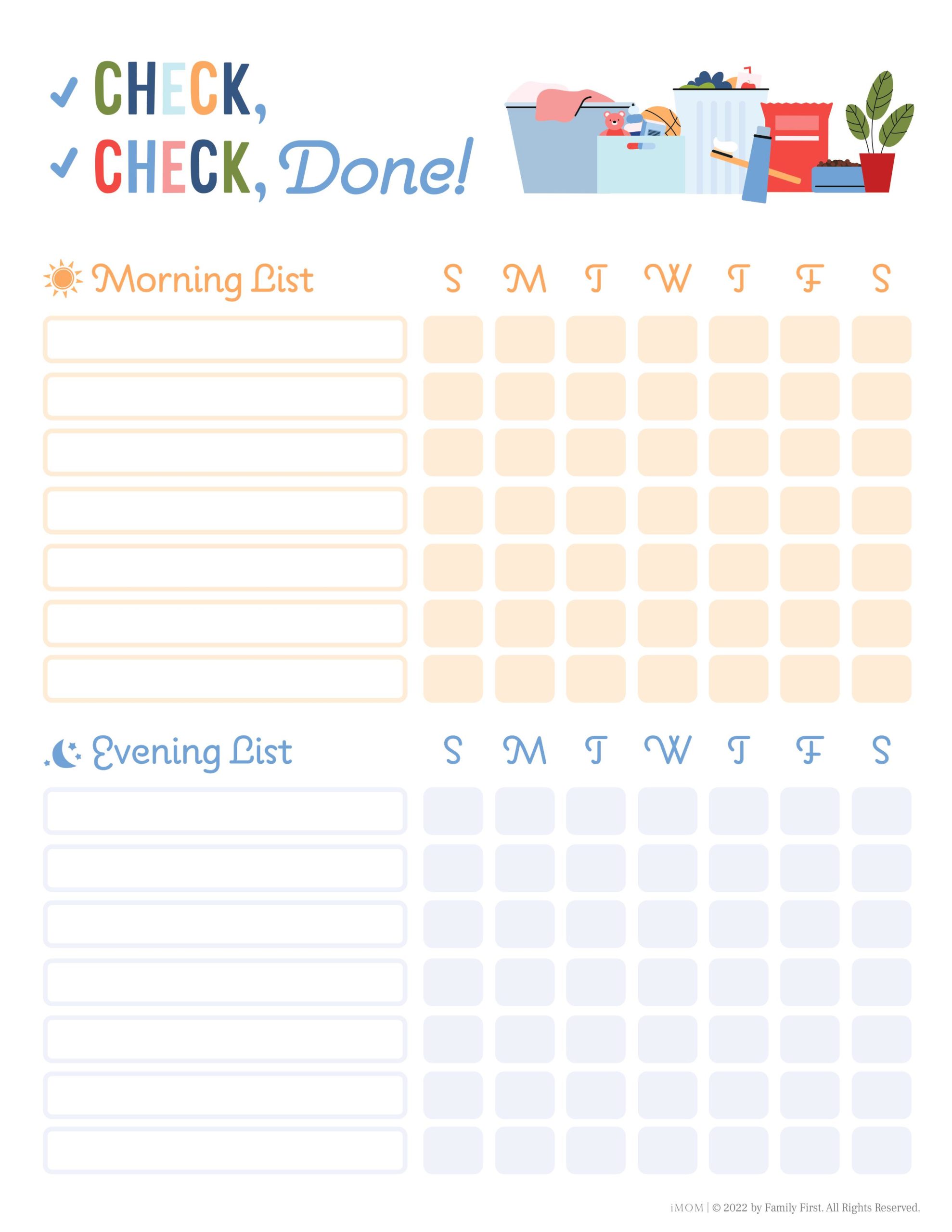 kids checklist