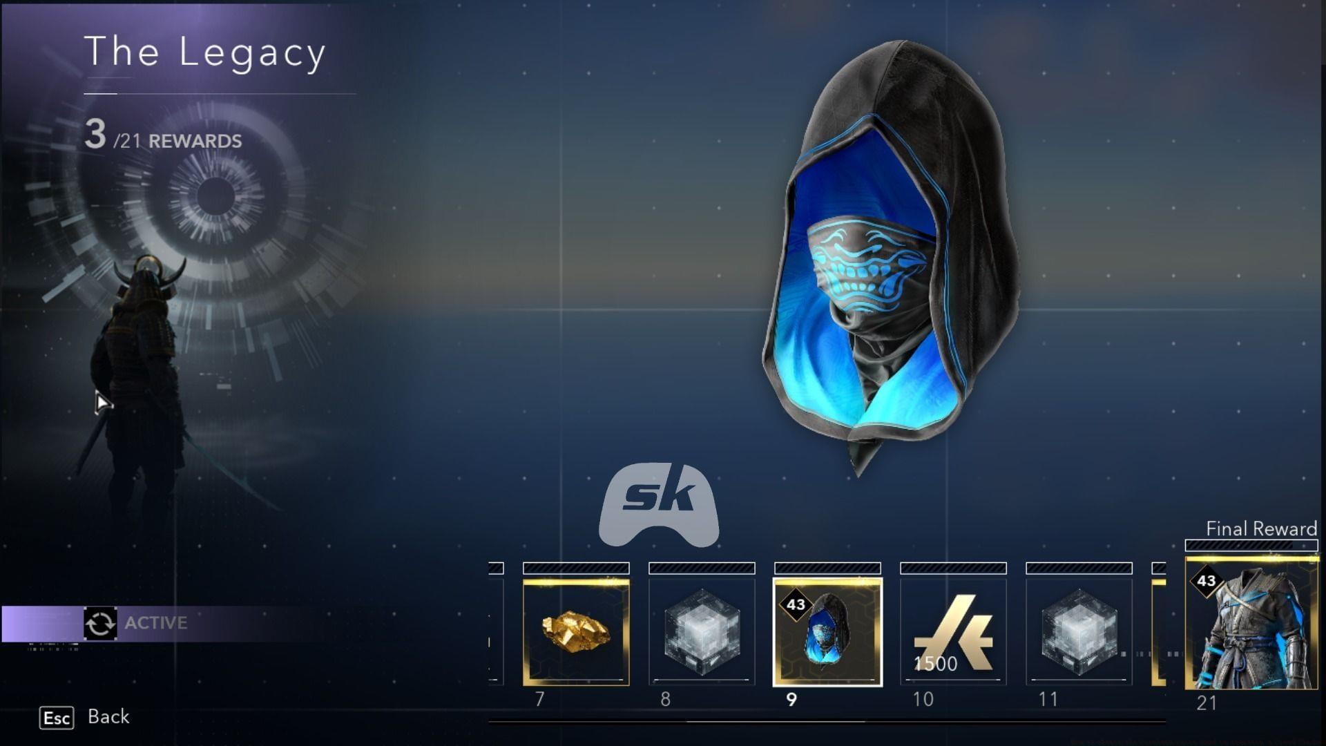A guide on acquiring the Cerulean Guise Hood in Shadows (Image via Sportskeeda Gaming || Ubisoft)