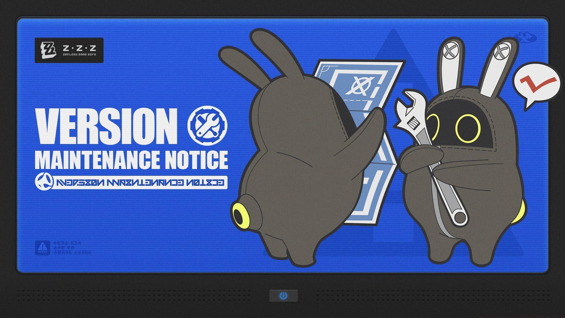 Zenless Zone Zero 2.1 maintenance announcement