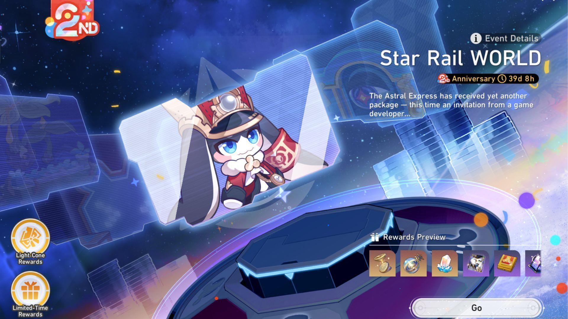 The Honkai Star Rail WORLD event screen (Image via Sportskeeda Gaming || HoYoverse)