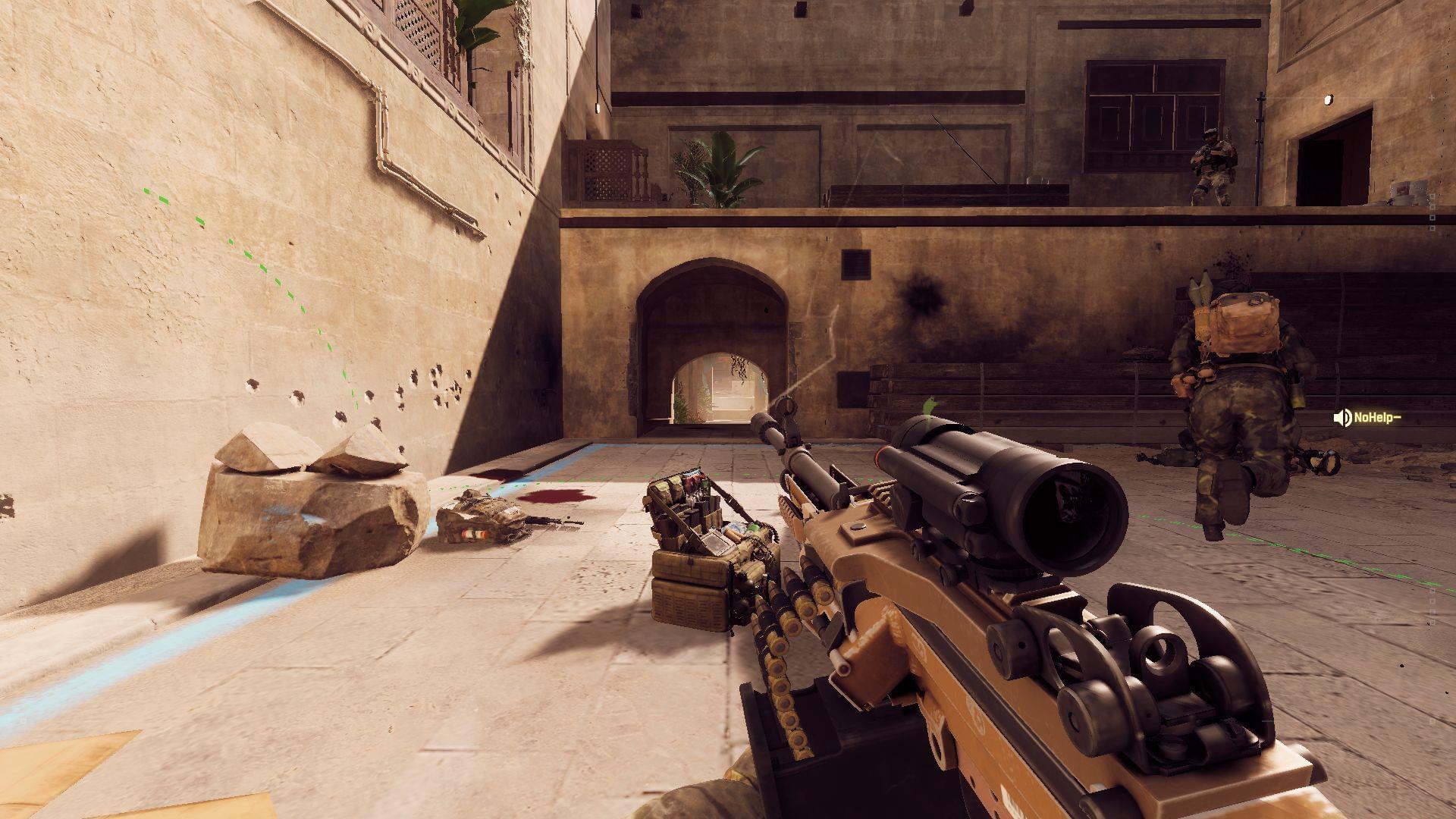 L110 LMG in Battlefield 6 Cairo map.