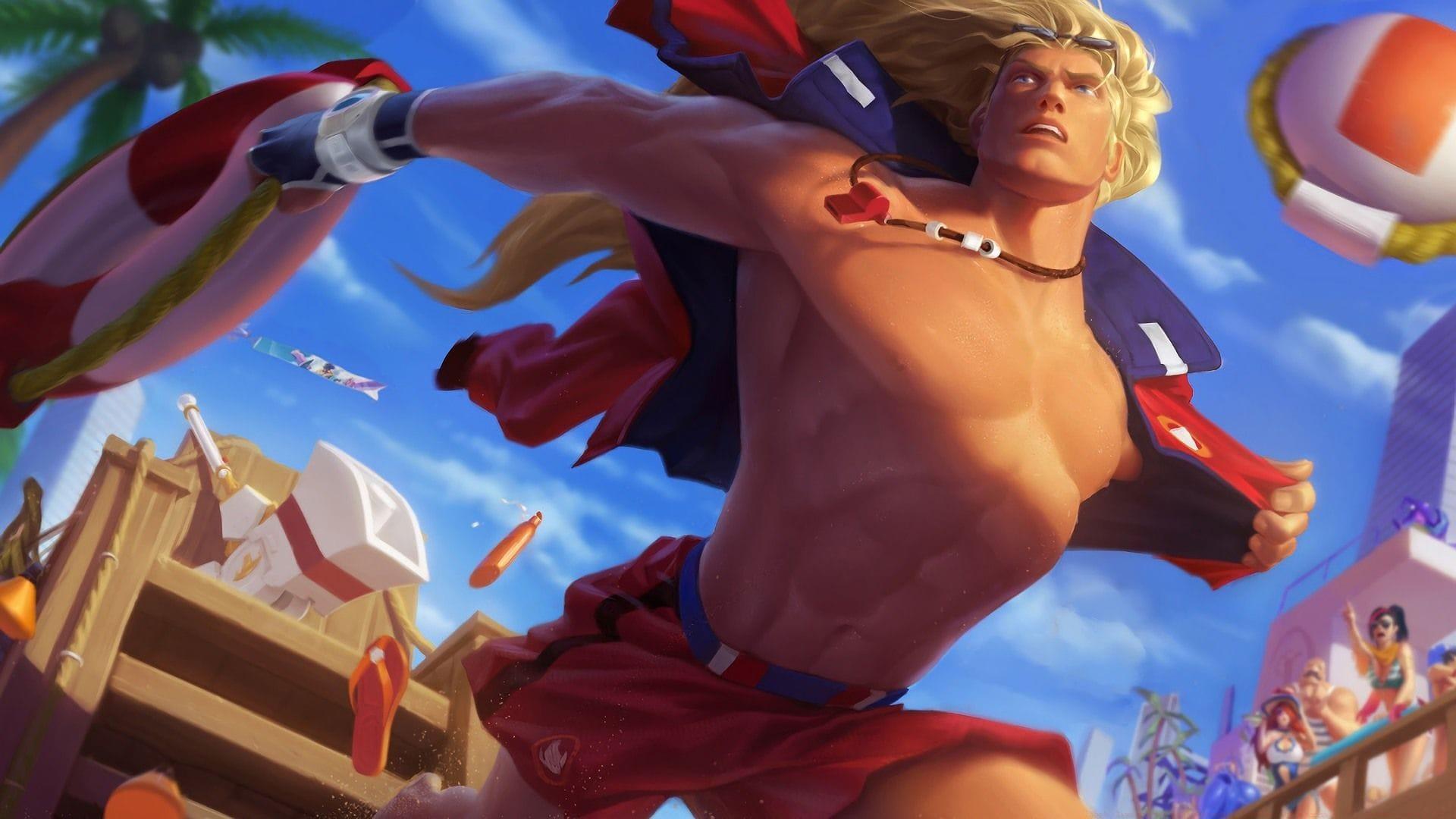 Pool Party Taric in League of Legends (Image via Riot Games)