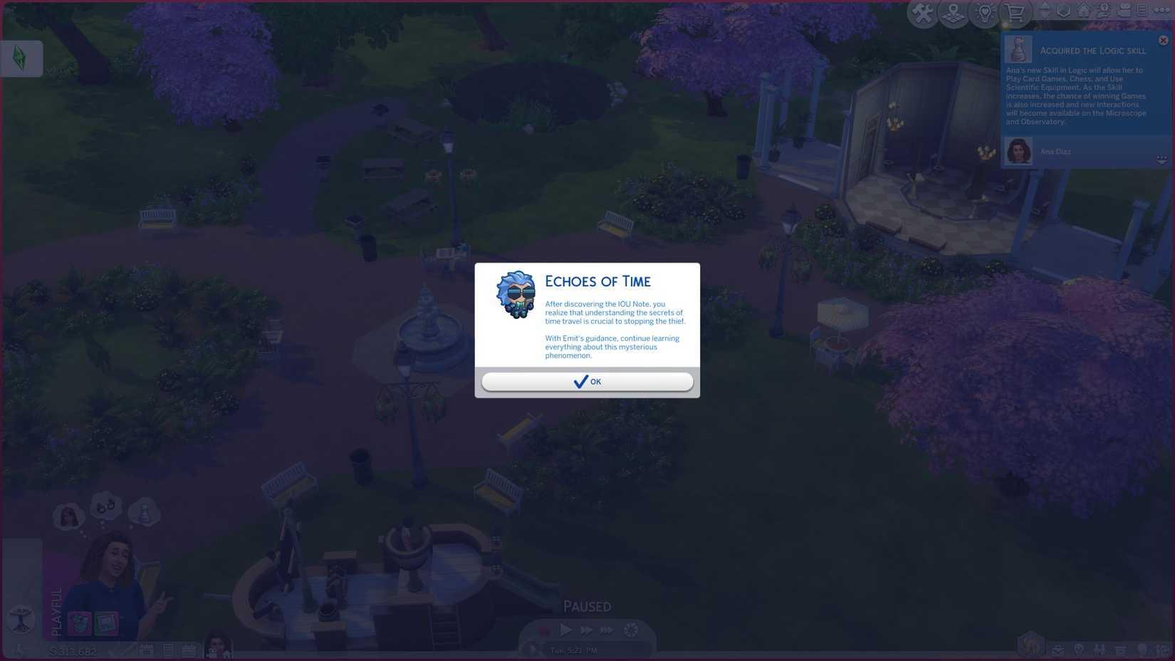 Echoes of Time quest steps and walkthrough in The Sims 4