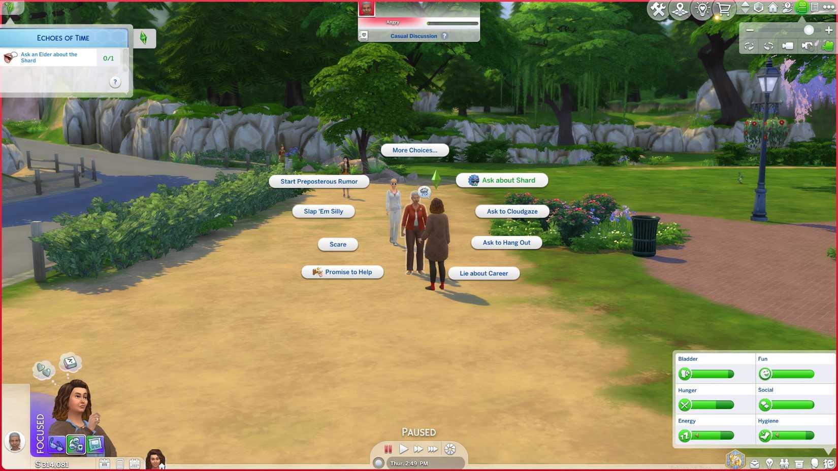 Echoes of Time quest steps and walkthrough in The Sims 4