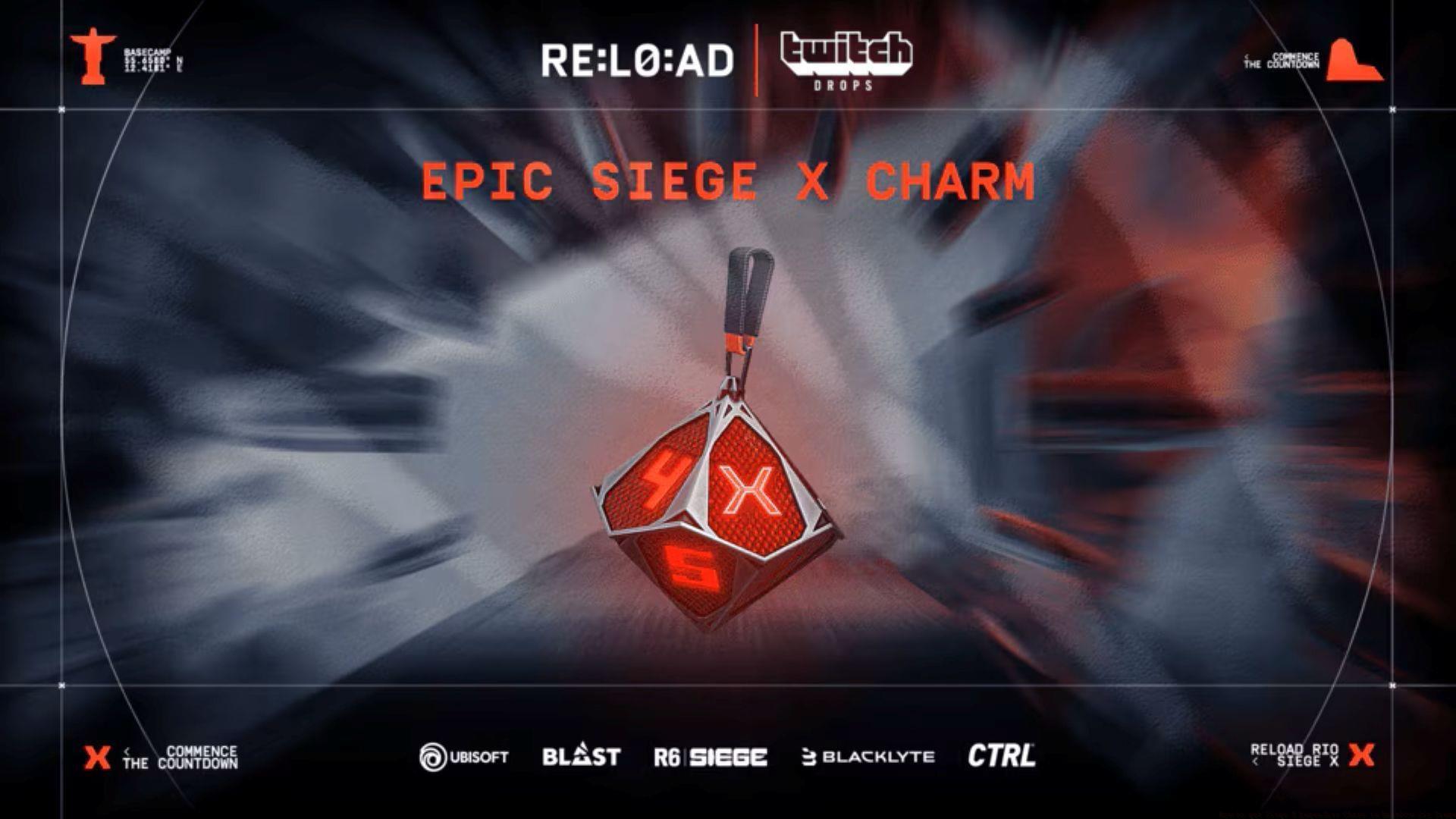Siege X Legendary Charm in Rainbow Six Siege, All  Six Siege Year 10 Roadmap Twitch Drop rewards, Rainbow Six Siege X, Rainbow Six Siege X Year 10 Roadmap, Rainbow Six Siege X Twitch Drops