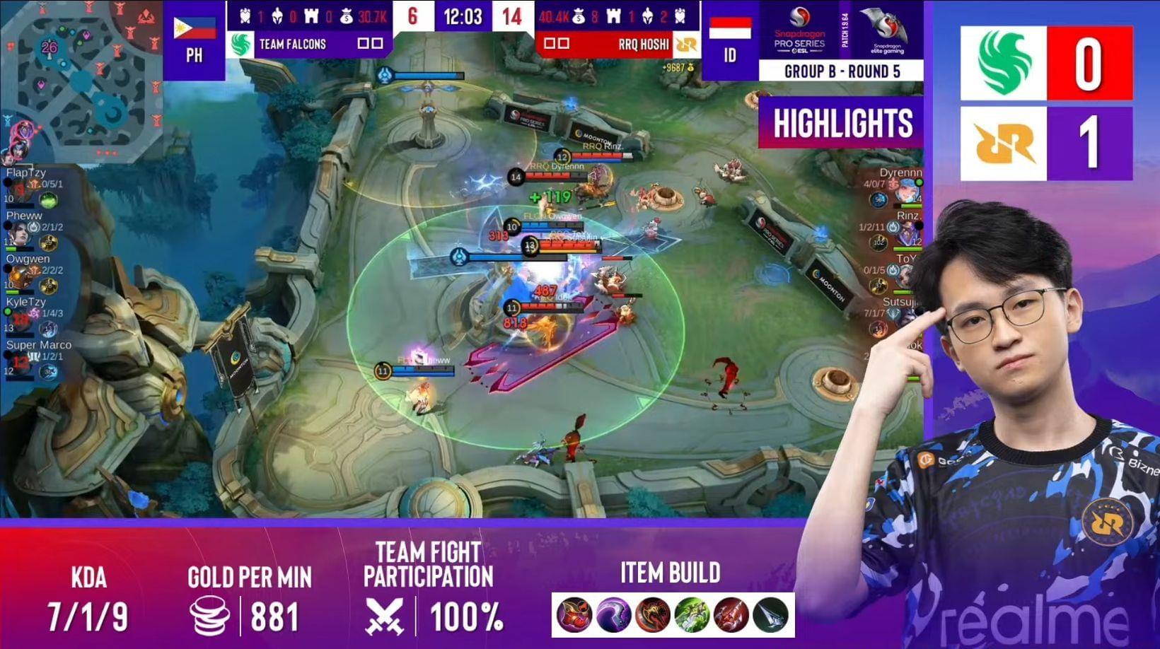 Mobile Masters 2025 Group Stage wrapped up on April 9 (Image via YouTube/MLBB Esports)