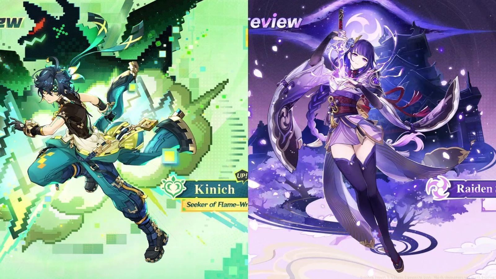 This article lists the pros and cons for Kinich and Raiden Shogun