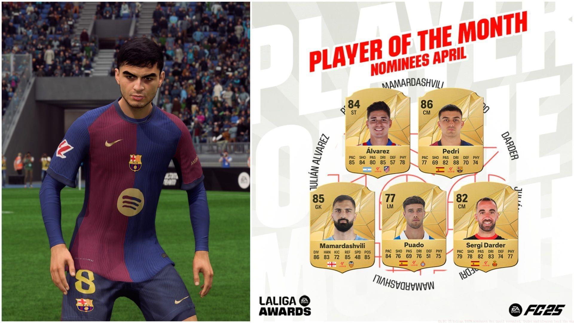 The LaLiga POTM nominees have been revealed (Images via EA Sports/Sportskeeda Gaming)