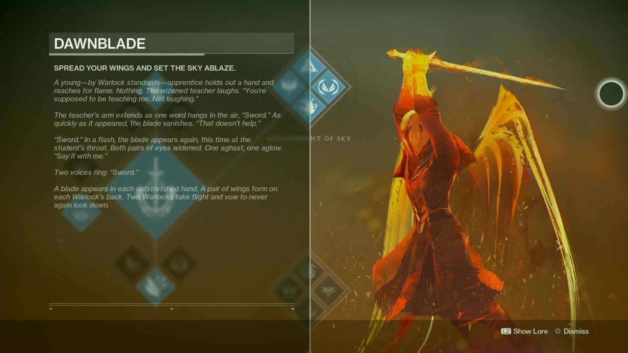 All The Warlock Dawnblade Skills