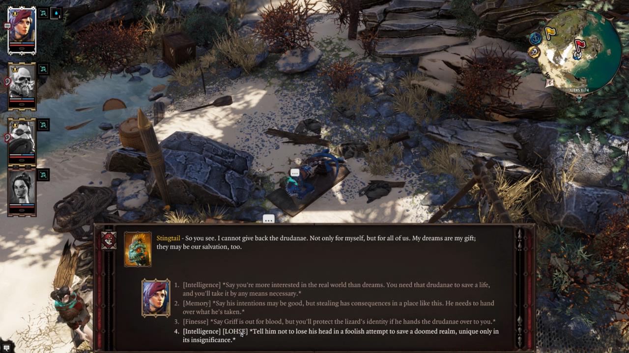 Utilize Party Members For Appropriate Conversations