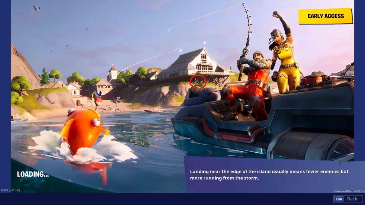 Hidden O in the Open Water loading screen