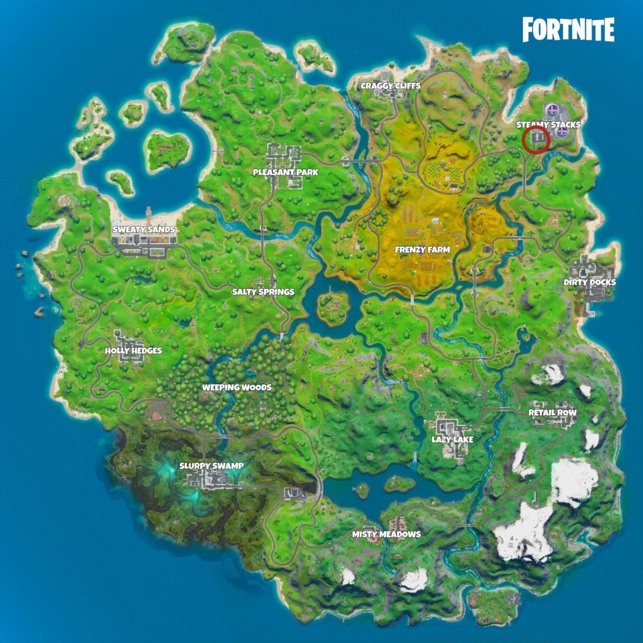 Fortnite hidden XP Drop location