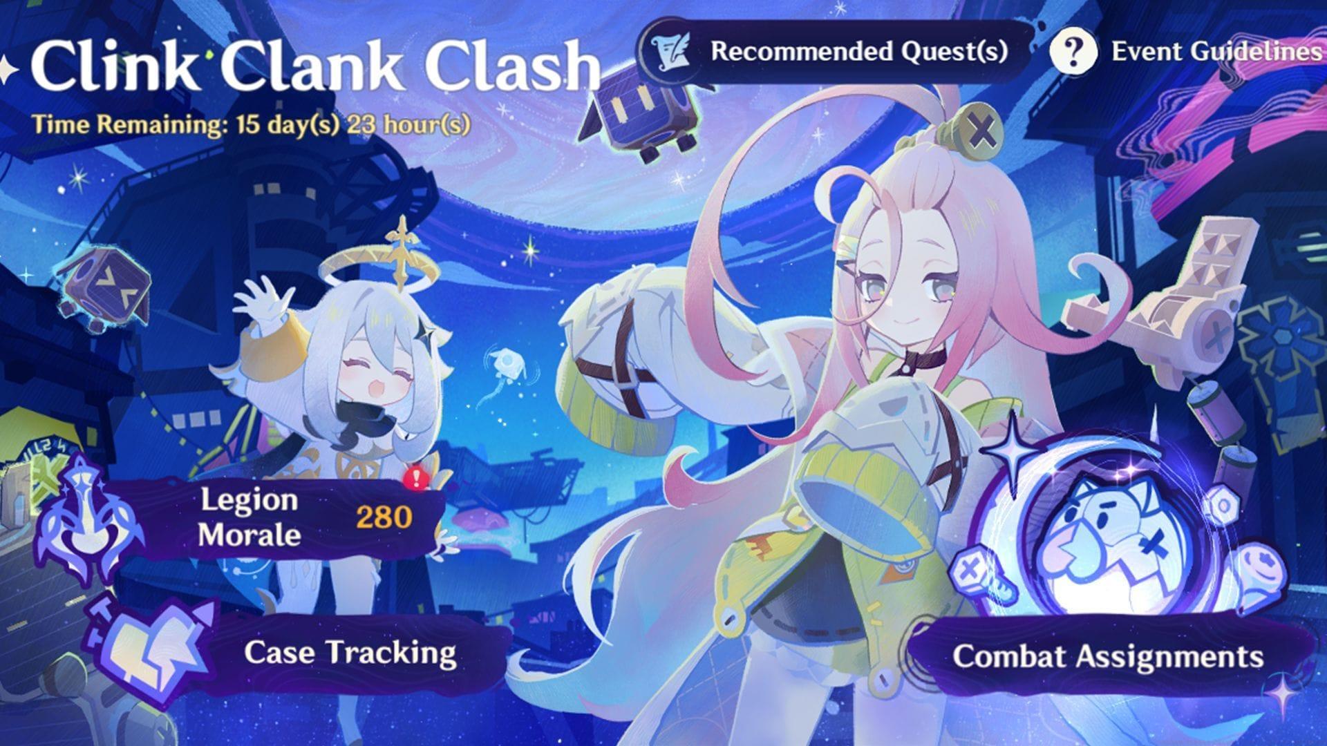 Detailed guide on playing the Clink Clank Clash event in Genshin Impact Luna I (Image via Sportskeeda Gaming/HoYoverse)