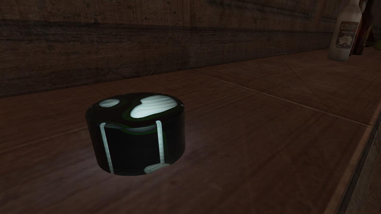 A piece of resin on a shelf.