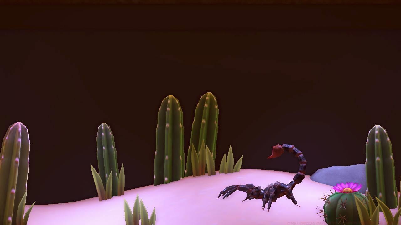 A scorpion in Animal Crossing: New Horizons.