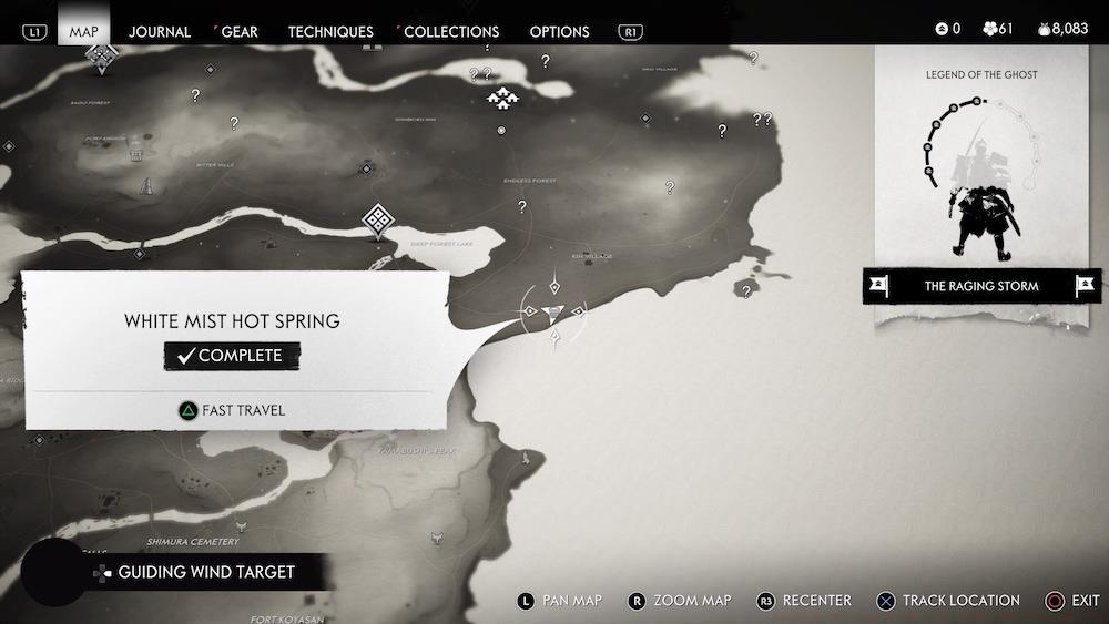 White Mist Hot Springs map location