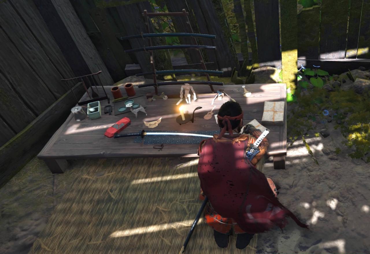 The table at Tradition's End has a whole mess of callbacks to PlayStation exclusives on it, but 