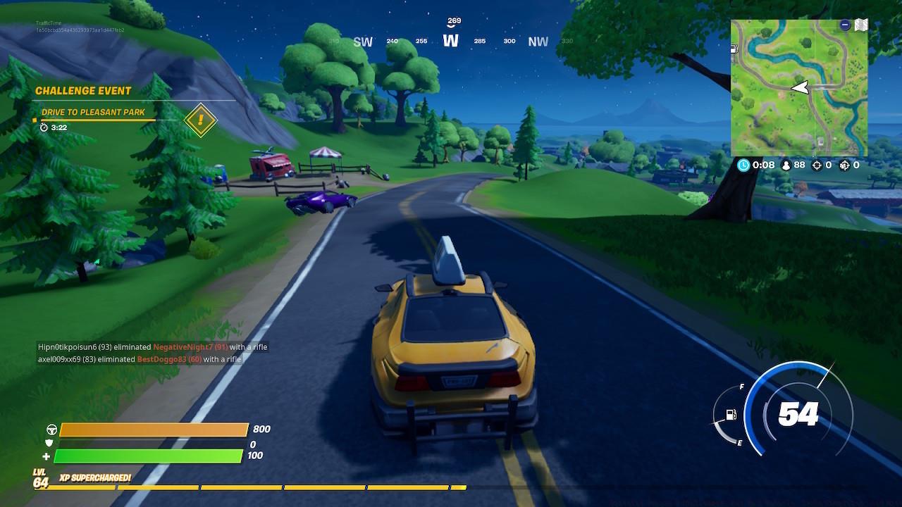 Week 8's Drive to Pleasant Park challenge