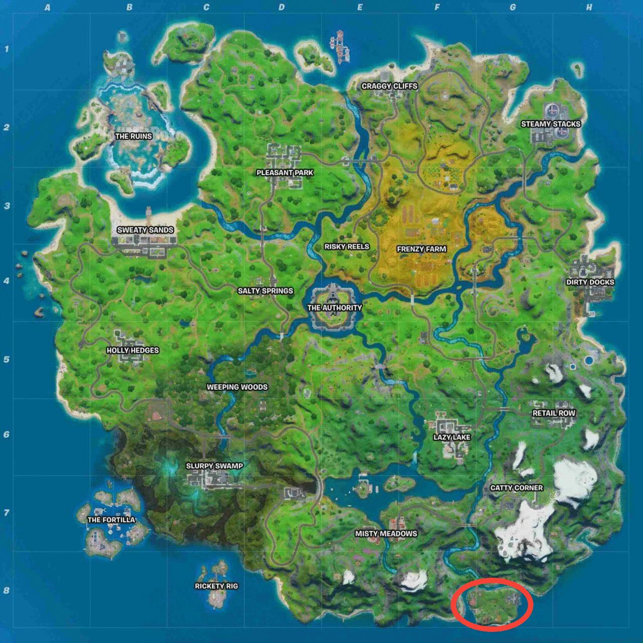 Fortnite Season 3 Camp Cod Location