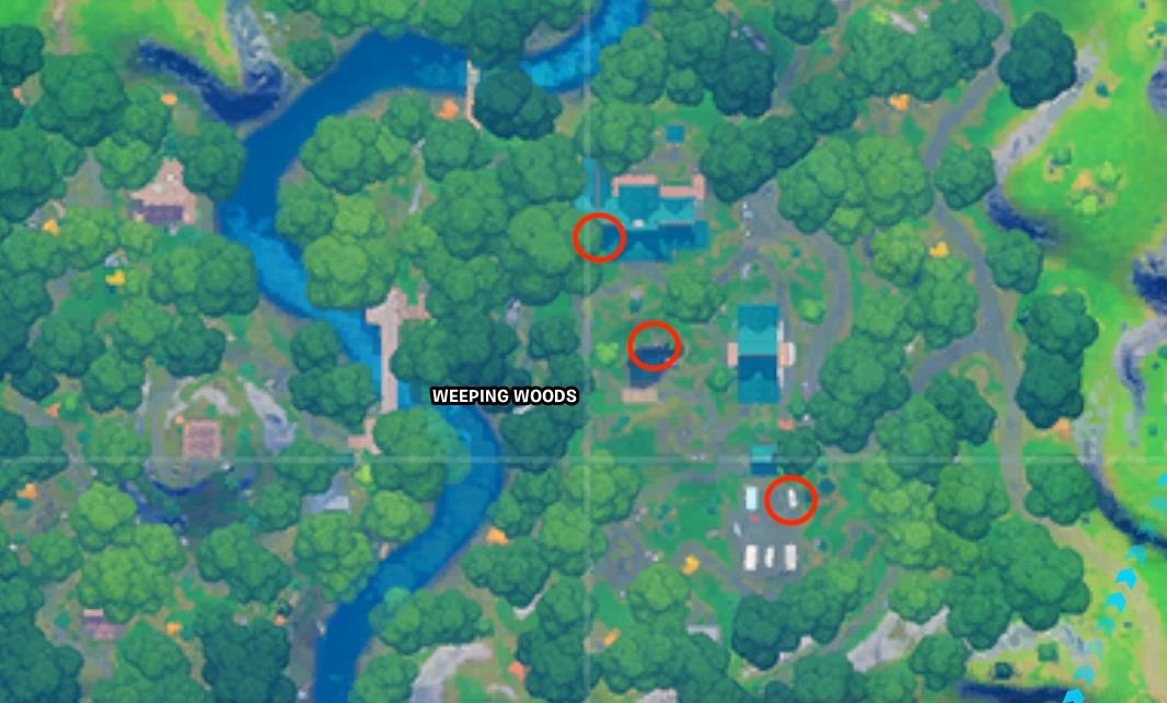 Fortnite claw marks location map