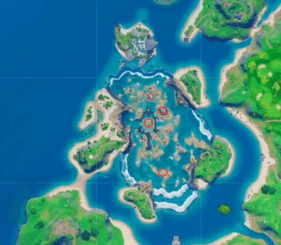 Fortnite Coral Castle Floating Ring Locations