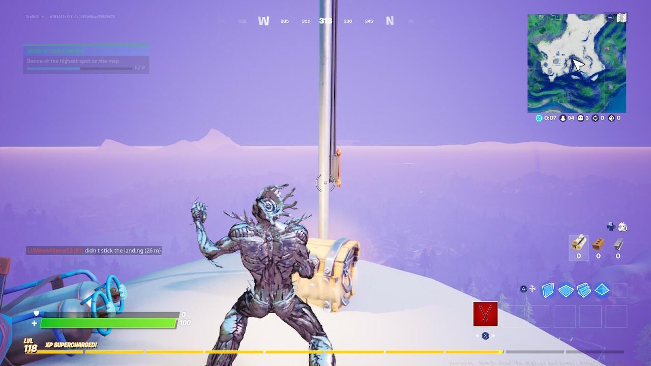 Fortnite's Highest Point