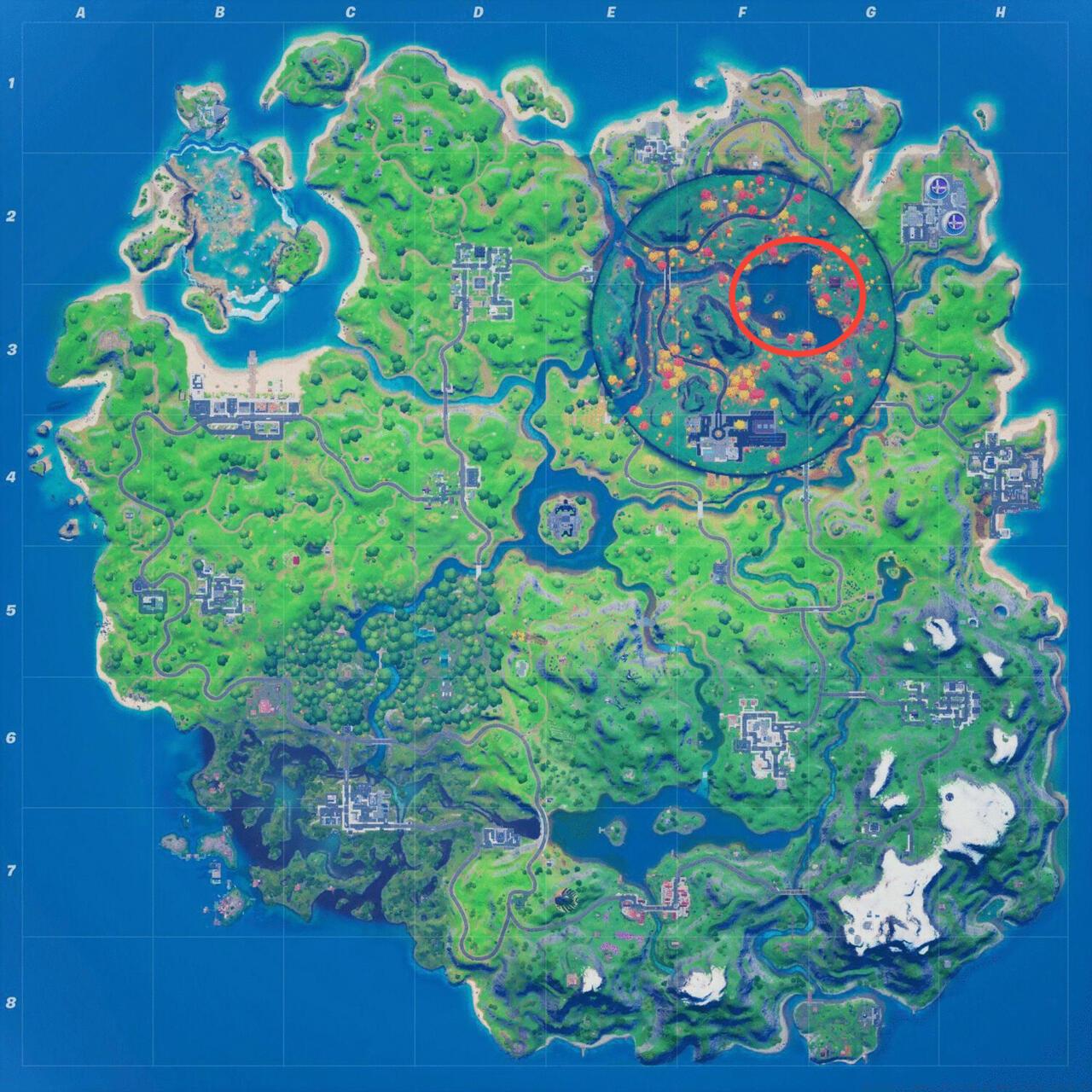 Fortnite Heart Lake Location