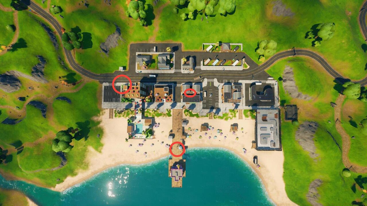 Fortnite Sweaty Sands Gnome Locations.
