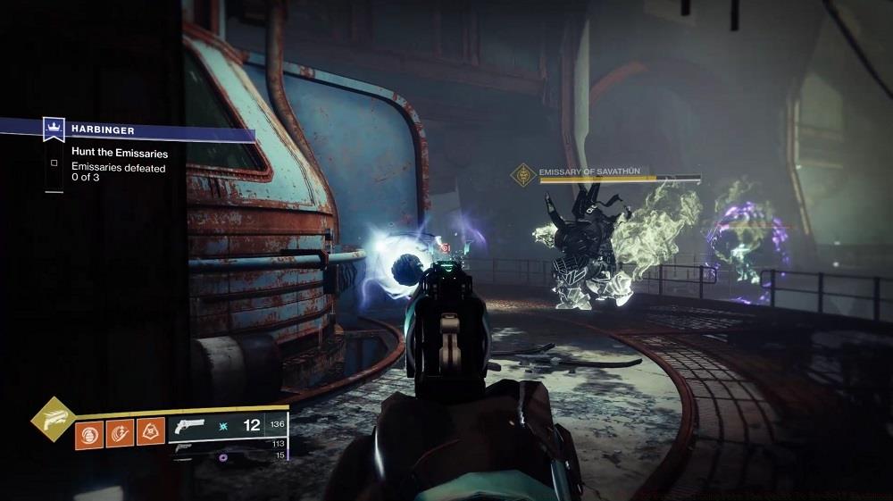 Hunt down and destroy the Emissaries. You'll first need to fight them in the turbine room, then hunt them down in the side tunnels.