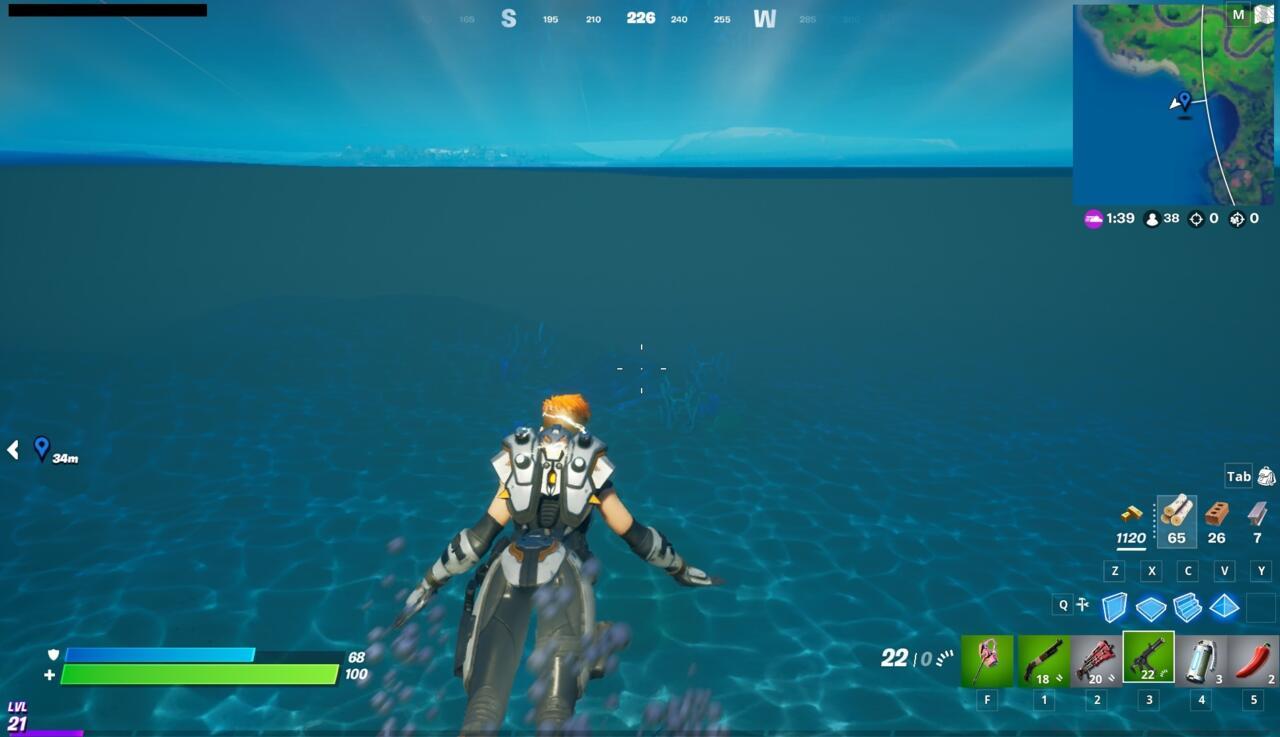 The hidden underwater bunker.