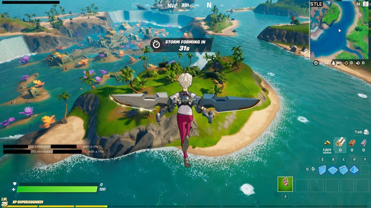 Fortnite's crashed plane and its black box can be found near Coral Castle.
