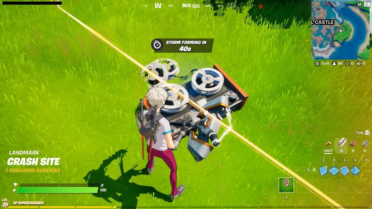 Don't confuse the black box with the black suitcases scattered in the debris.