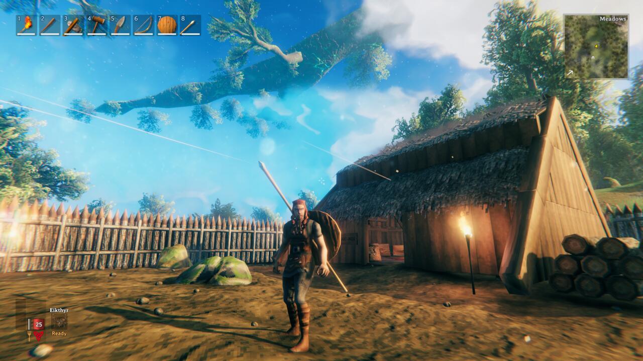 You'll be spending a lot of time building up your house in Valheim.