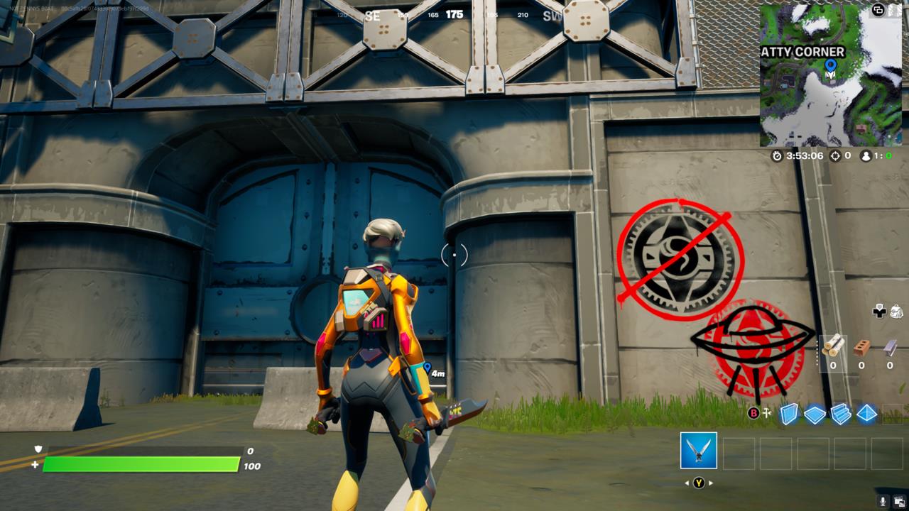 Someone has been tagging over IO markings.