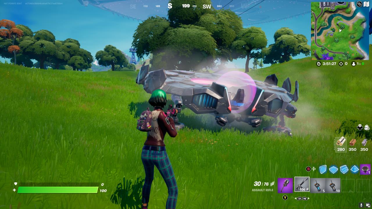 If you drain your UFO battery, land it and wait about ten seconds for it to fully recharge.