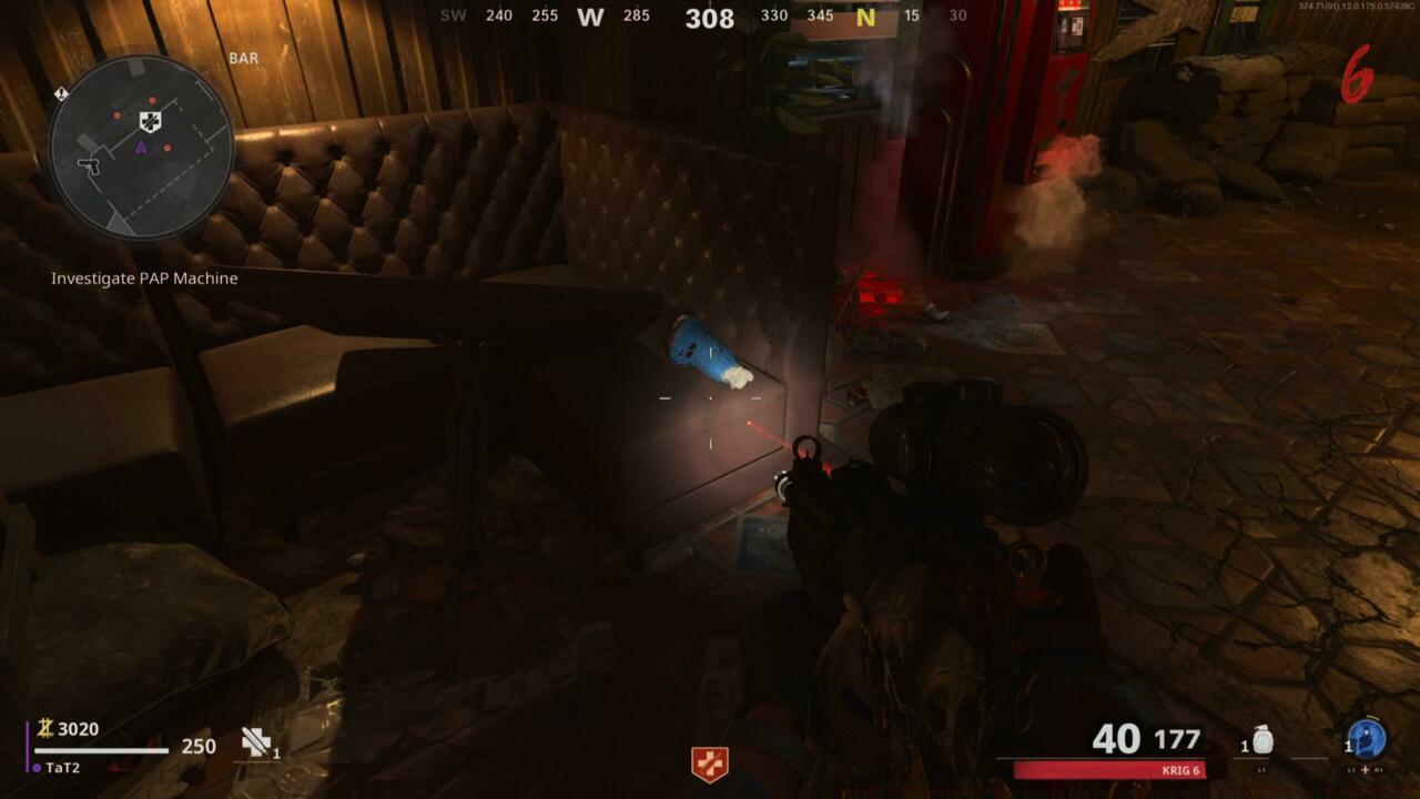 Booth seat in the Bar