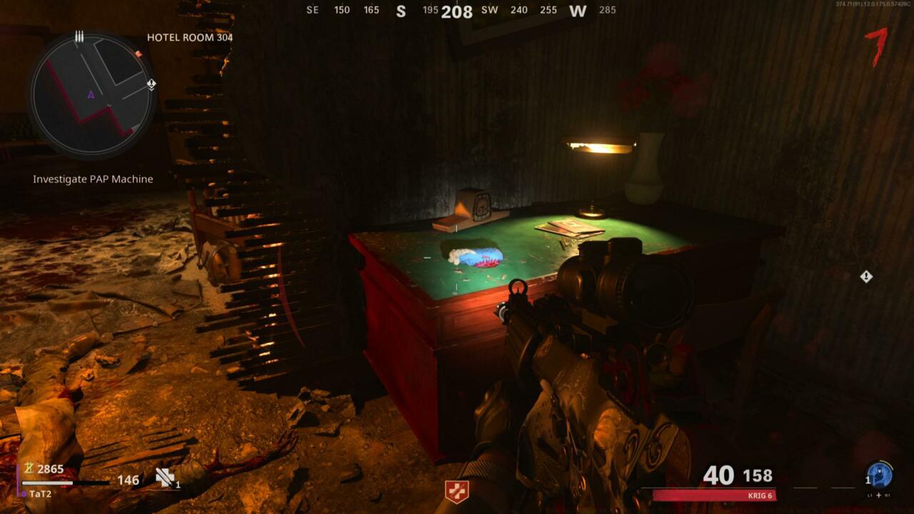 Desk in Hotel Room 304