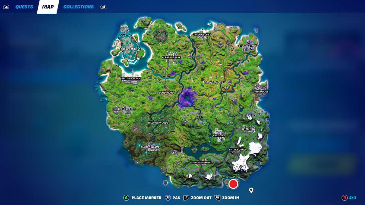Fortnite Camp Cod location