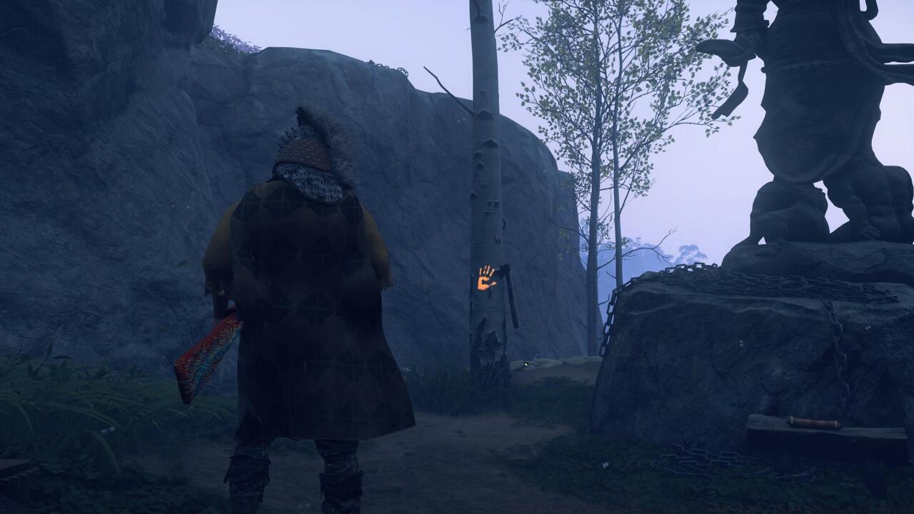 That's not the Leviathan axe in the Shrine of Ash, unfortunately.