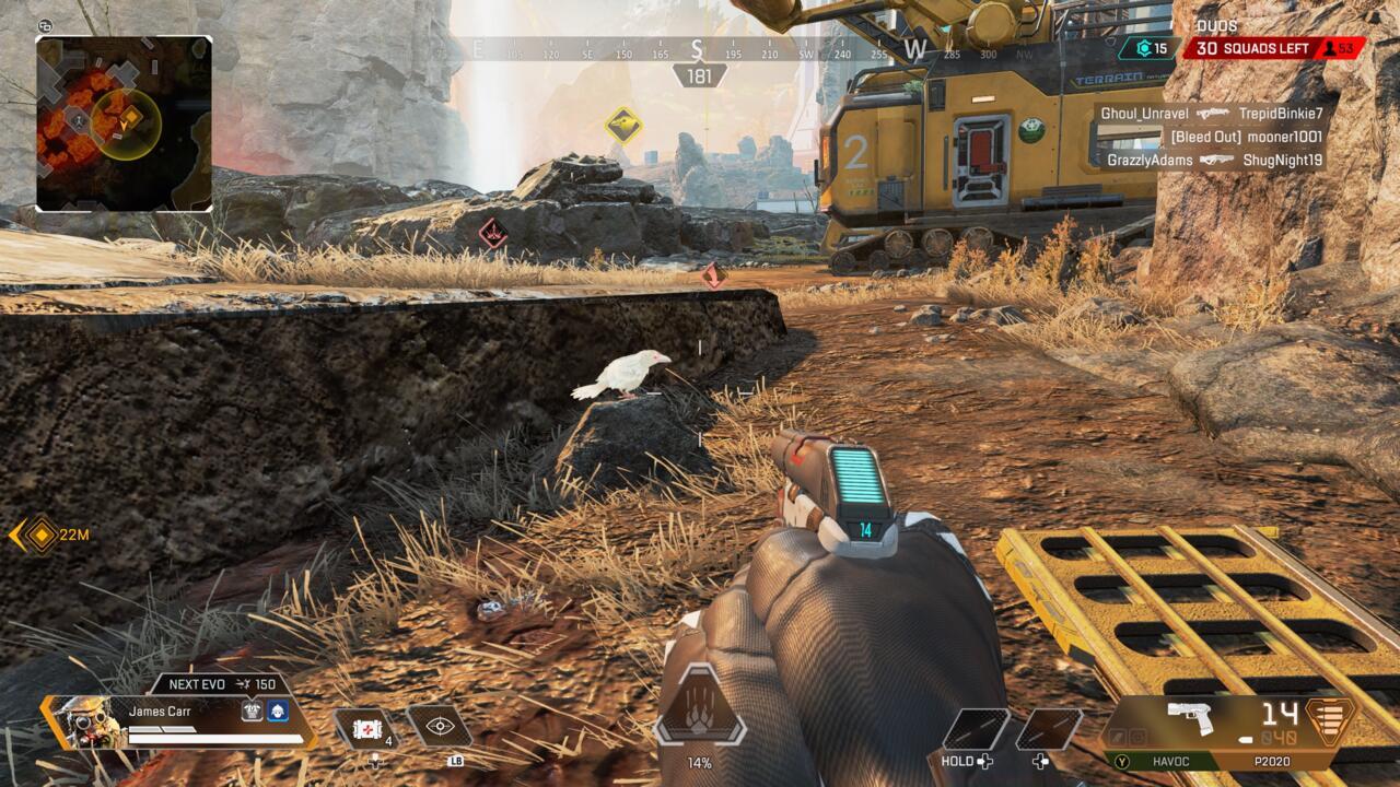 One of the White Raven's spawn locations in Lava Siphon