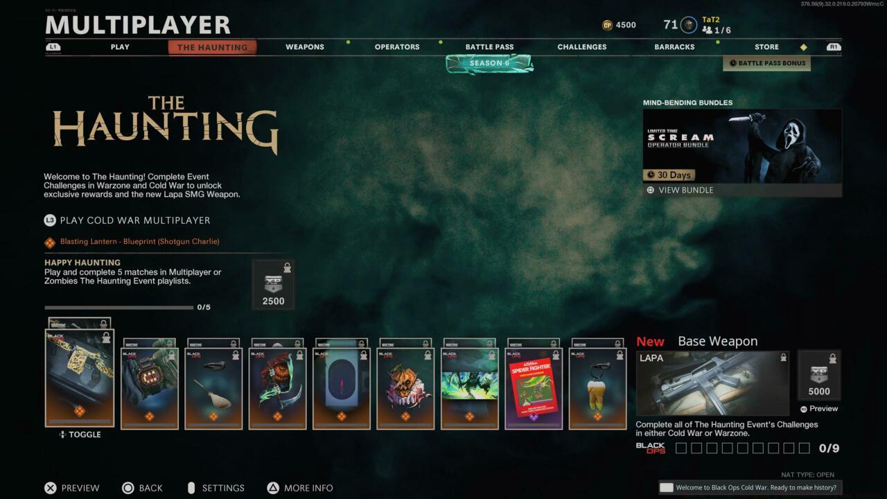 Black Ops Cold War's Haunting event challenges