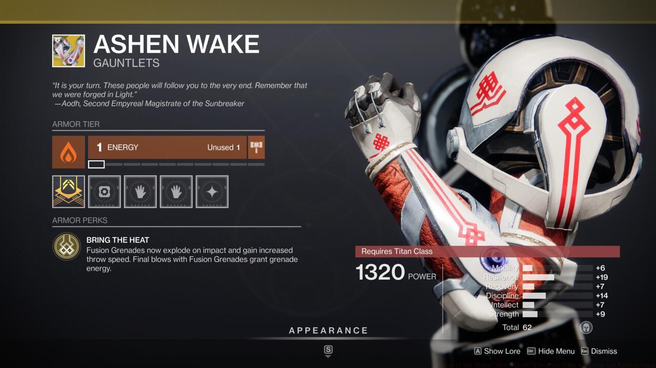 Get faster, deadlier fusion grenades more often with Ashen Wake.