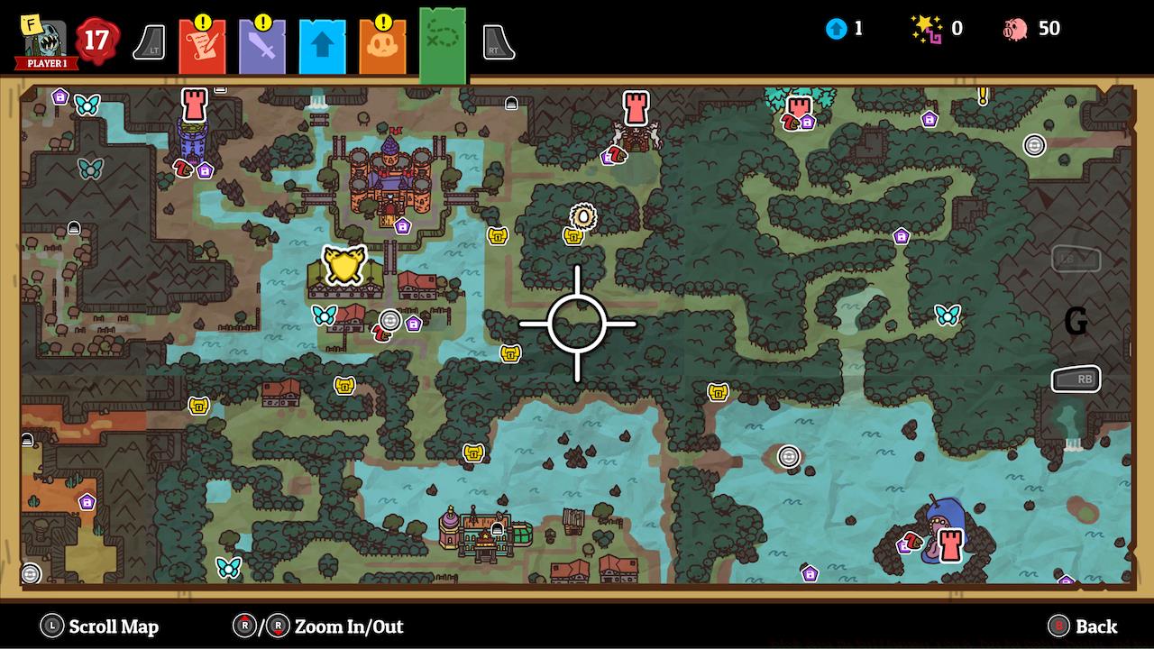 The overworld map rewards exploration, so be sure to look around.