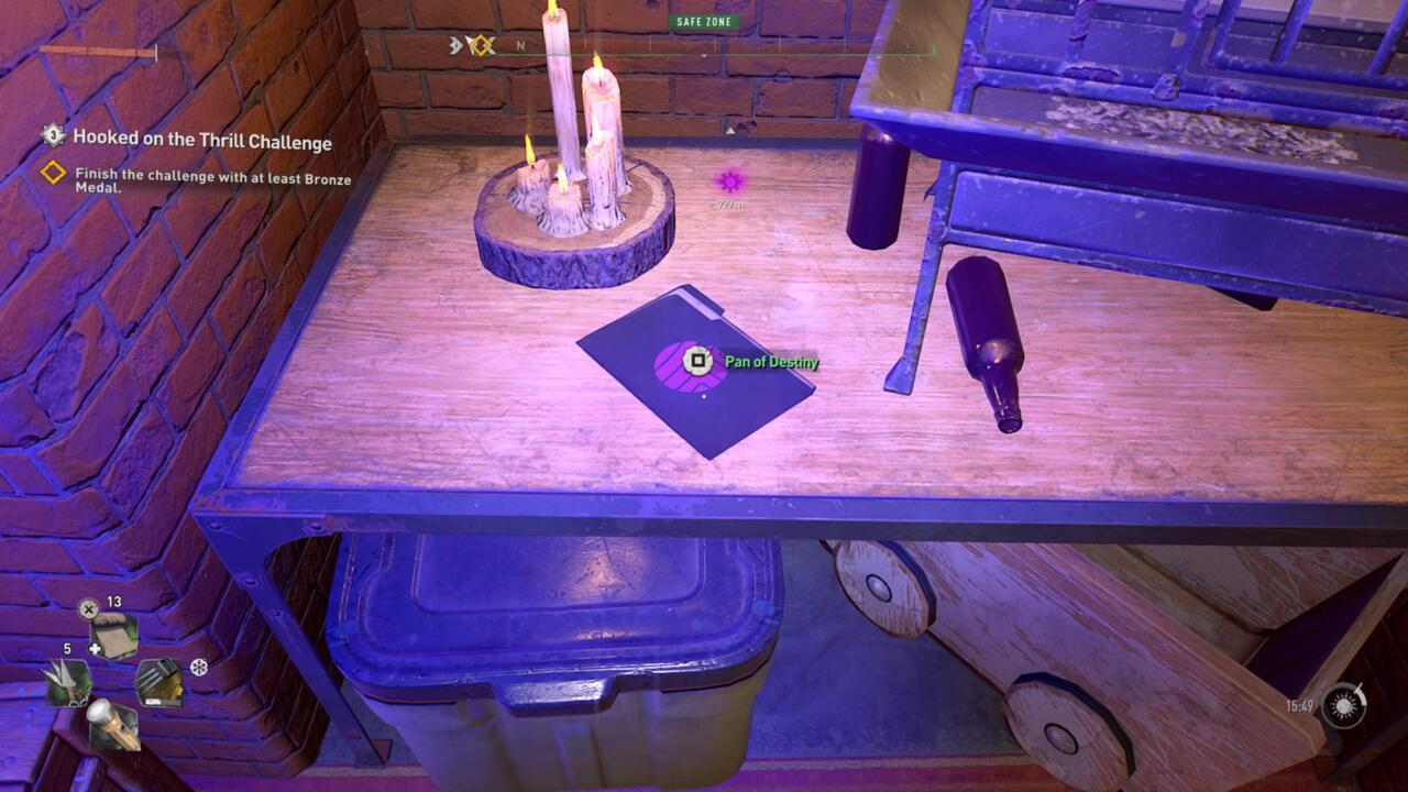 After completing the side quest, you'll be rewarded with a crafting recipe for the Pan of Destiny.