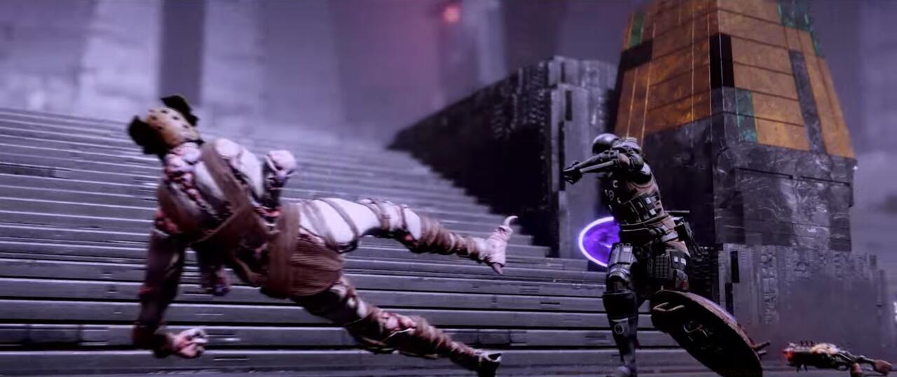 Darkness's front steps