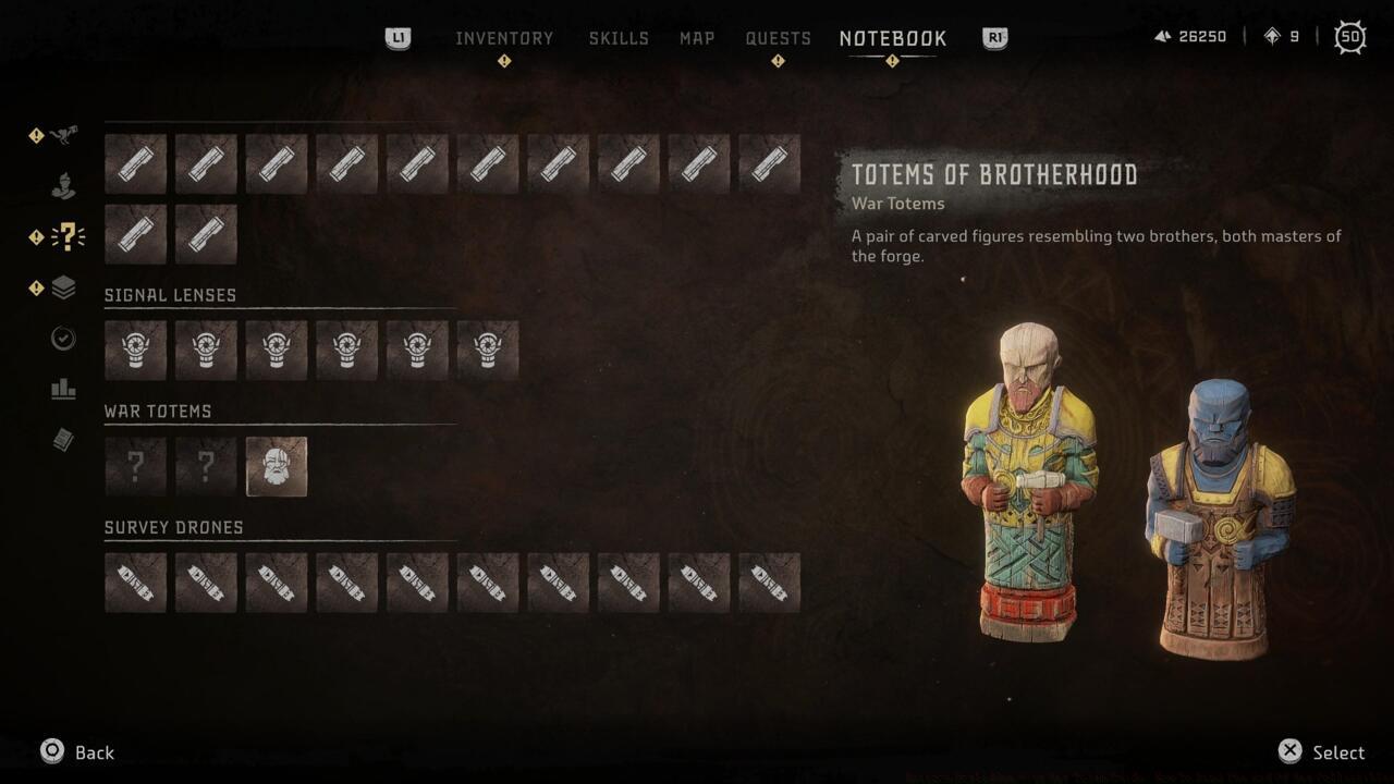 The Totems of Brotherhood are images of the Dwarf blacksmiths, Brok and Sindri.