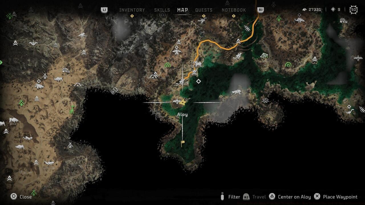 The small island in this lake is where you'll find the Totems of Brotherhood; look for a dead Widemaw on the beach just north of it.