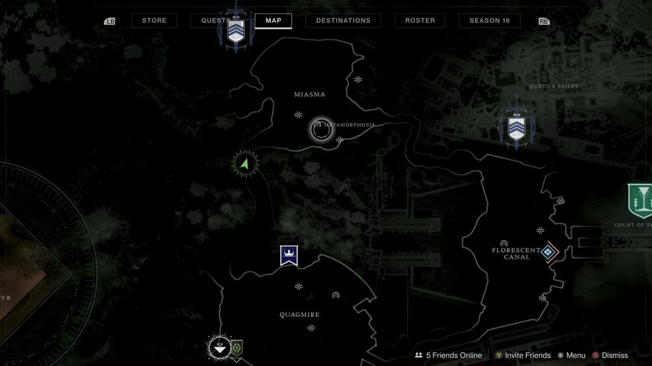 Metamorphosis Lost Sector location