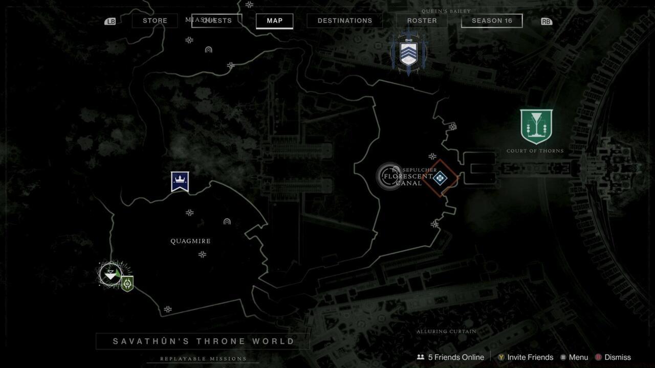 Sepulcher Lost Sector location