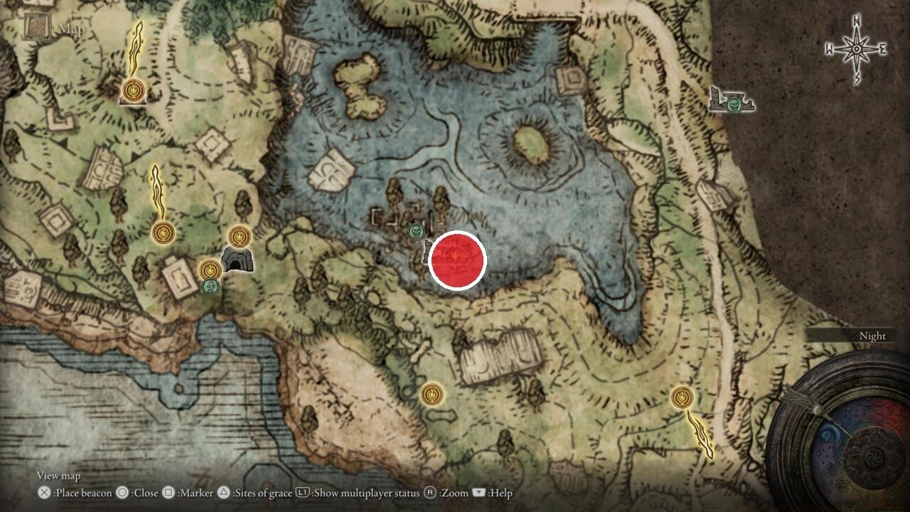 Twinblade location at Dragon-Burnt Ruins